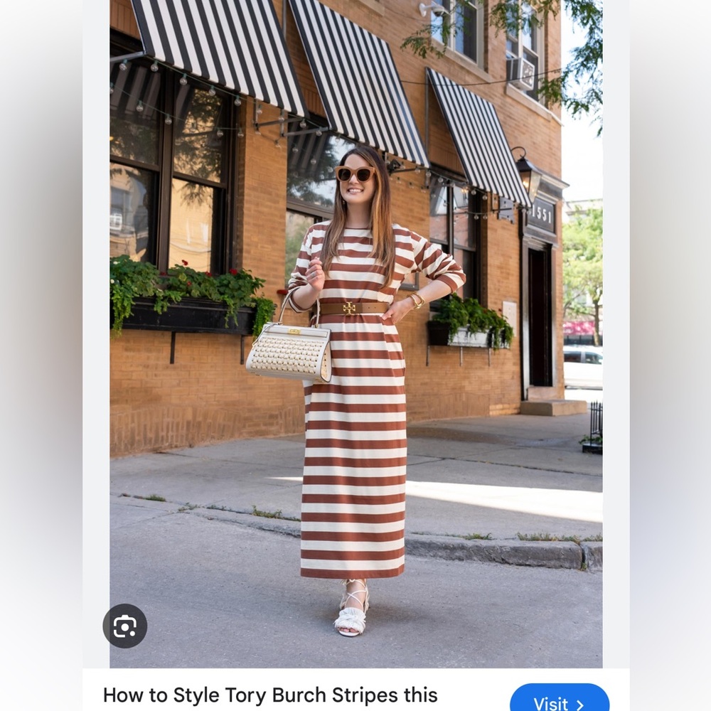 Tory Burch Jersey Striped Dress, Size S, NWT, price firm;